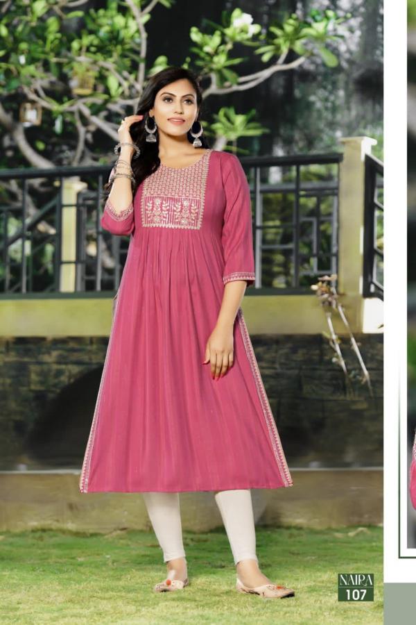 Hirwa Naira Fancy Festive Viscose Designer Kurti Collection